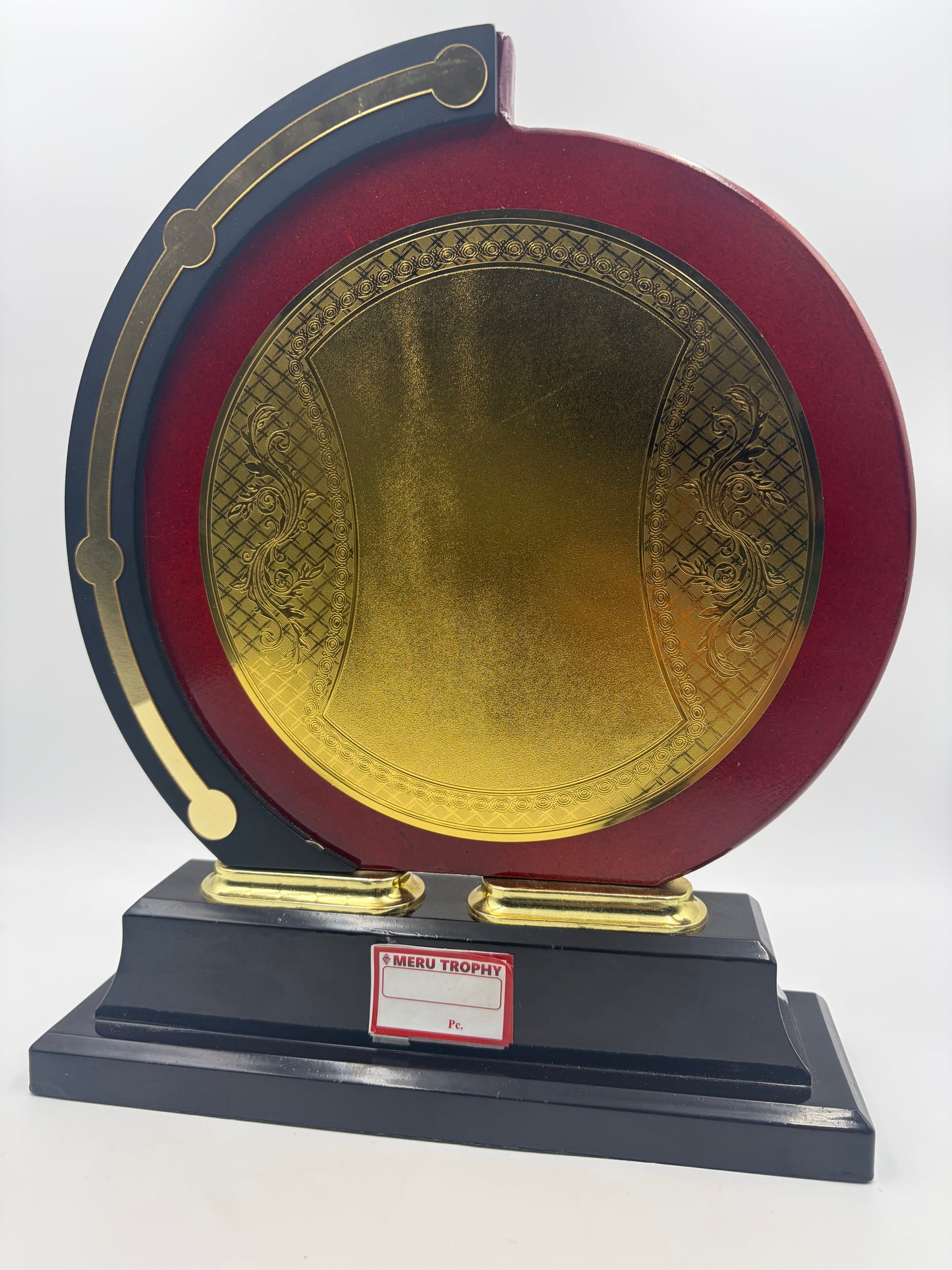 Wooden Memento Award Trophy with Gold Plate CP41 - Custom Awards & Trophies