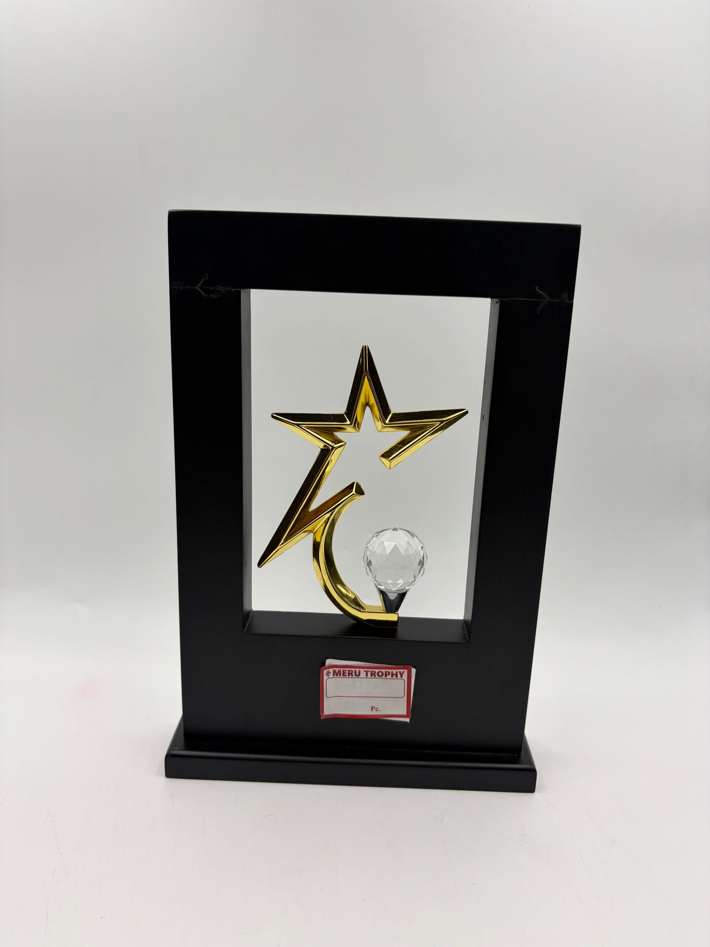 Star & Crescent Acrylic Trophy - Custom Recognition Awards - Corporate Awards 643