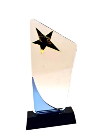 Crystal Star Trophy - A shining symbol of achievement and recognition.