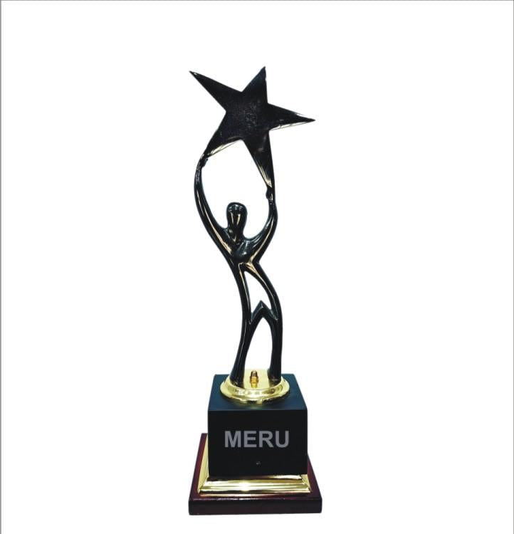 Star Achiever Trophy - A premium corporate trophy design for recognition awards.