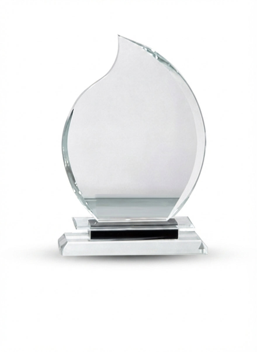 Crystal Flame Trophy Award CST 100 - Custom Crystal Trophies - Meru Trophy