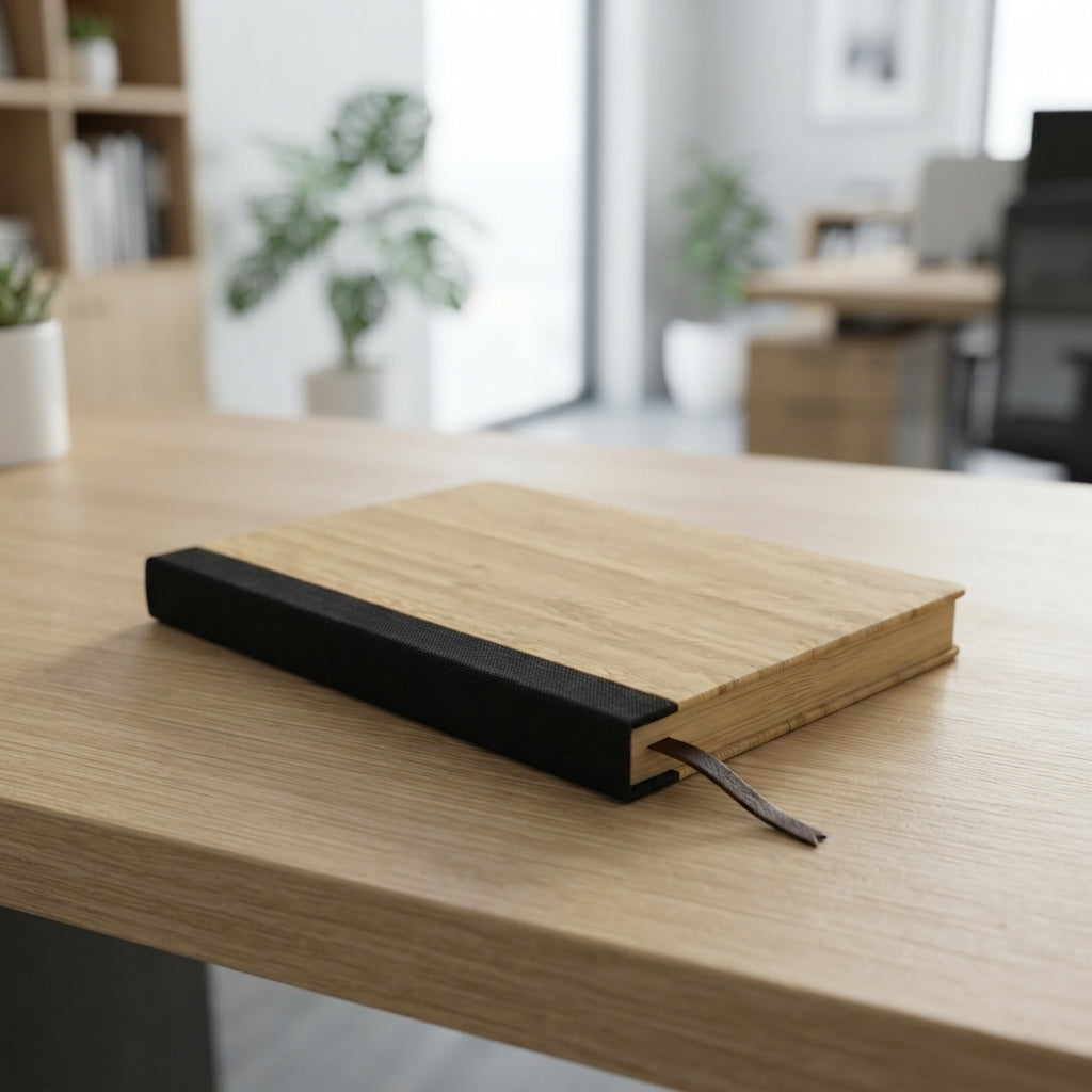Bamboo Cover Notebook - lifestyle - Meru Trophy corporate gifting