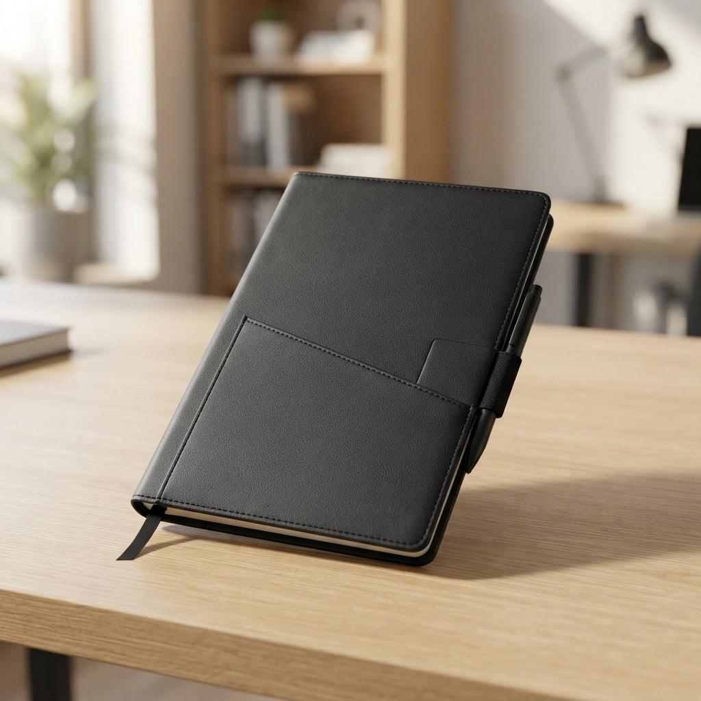 PU Diary with Belt Strap Closure - lifestyle - Meru Trophy corporate gifting