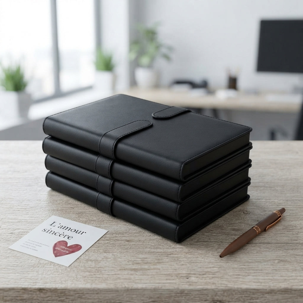 PU Diary with Loop Strap Closure - lifestyle - Meru Trophy corporate gifting
