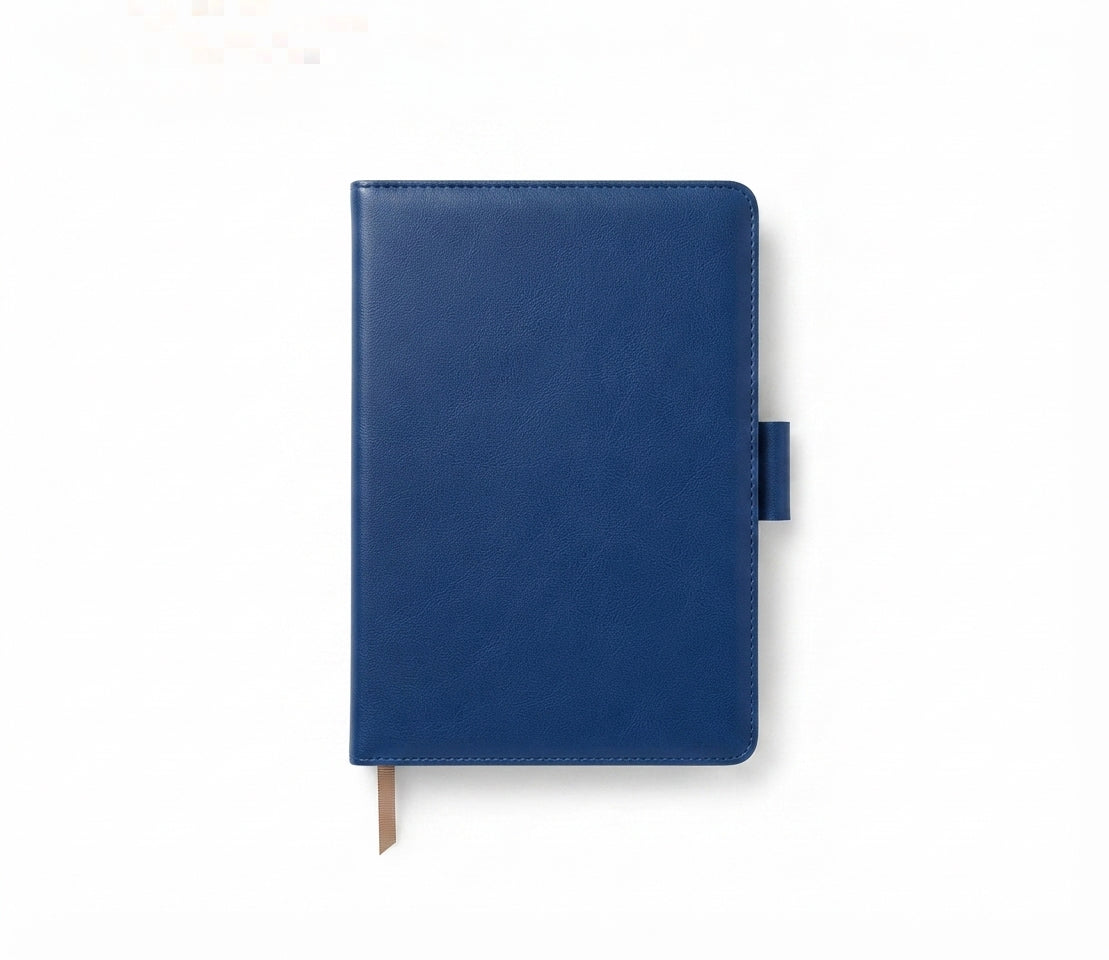 PU Notebook with Pen Loop - Blue - Meru Trophy corporate gifting