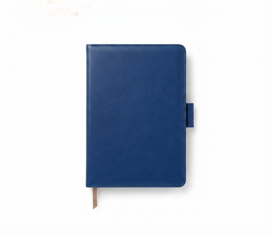 PU Notebook with Pen Loop - Blue - Meru Trophy corporate gifting