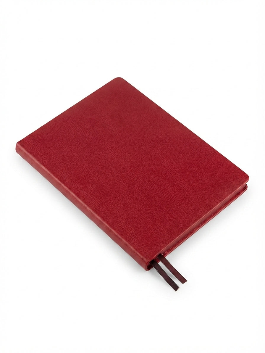 Two-Tone Soft Bound Diary - Red - Meru Trophy corporate gifting