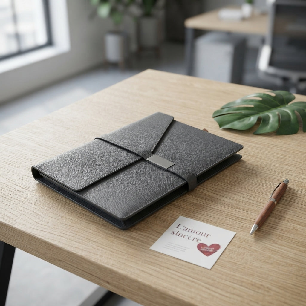 Wrap Flap Eco Cork Diary - lifestyle - Meru Trophy corporate gifting