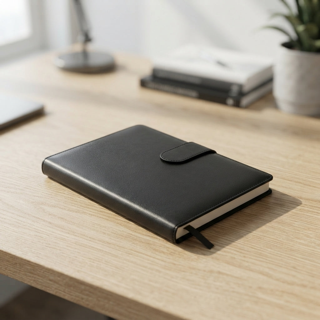 PU Diary with Magnetic Flap Closure - lifestyle - Meru Trophy corporate gifting