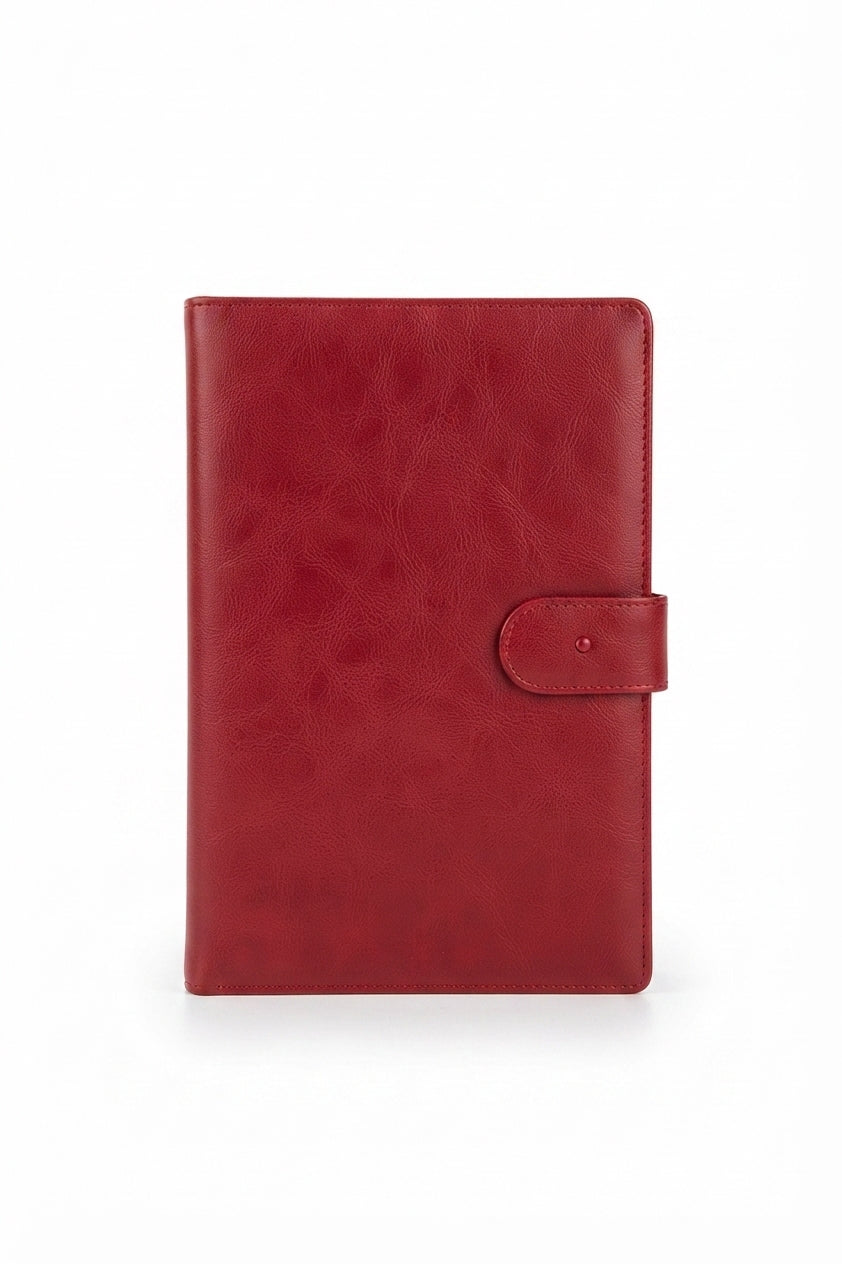 Executive PU Organiser Diary - Red - Meru Trophy corporate gifting