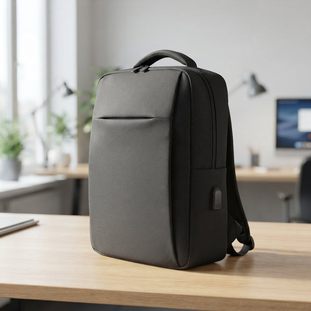 Laptop Backpack Dark Grey - lifestyle - Meru Trophy corporate gifting