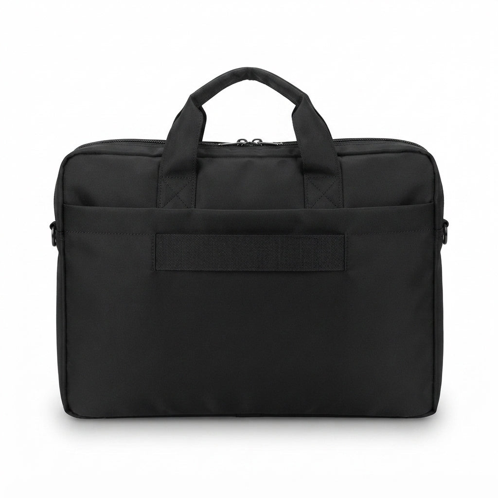 Laptop Bag with Shoulder Strap Dark Grey - Black - Meru Trophy corporate gifting