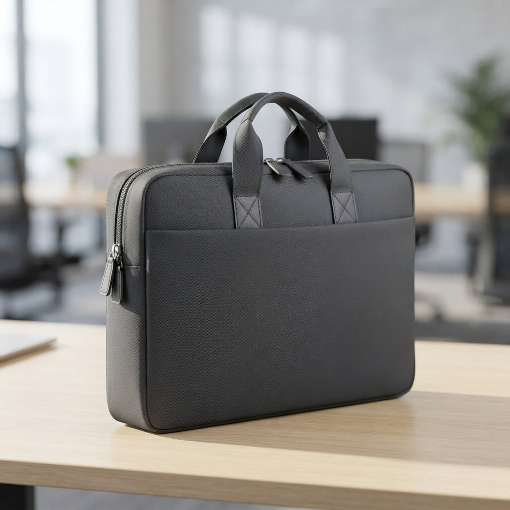 Laptop Bag with Shoulder Strap Dark Grey - lifestyle - Meru Trophy corporate gifting