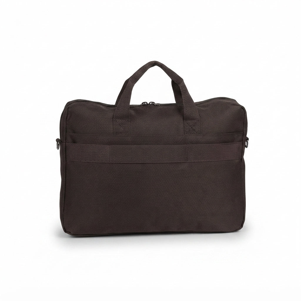 Laptop Bag with Shoulder Strap Brown - Brown - Meru Trophy corporate gifting