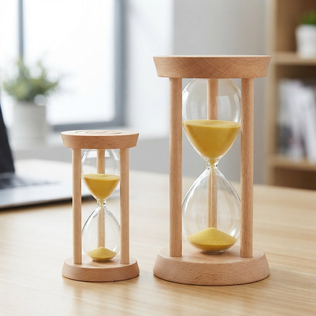 Wooden Sand Timer Hourglass - lifestyle - Meru Trophy corporate gifting