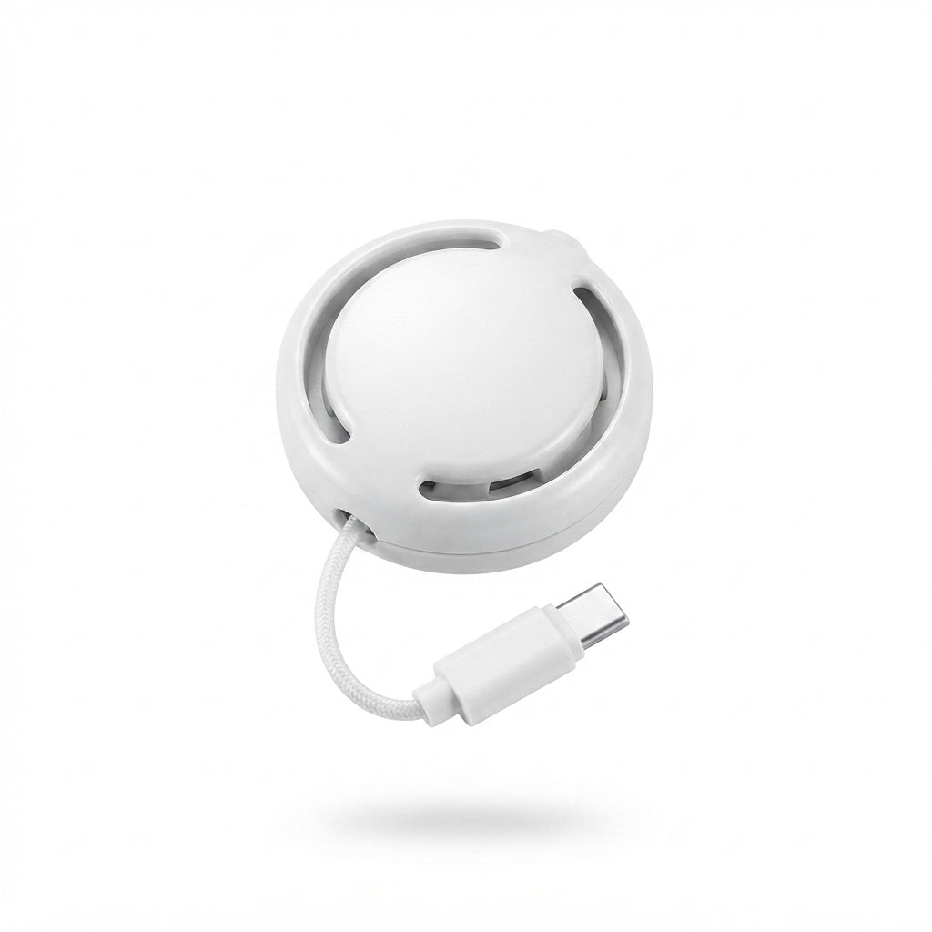 Mini Portable Round Humidifier - White - Meru Trophy corporate gifting