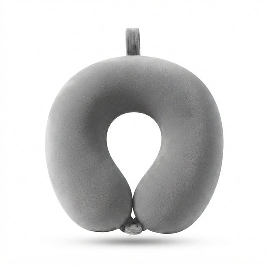 Round Travel Neck Pillow - Grey - Meru Trophy corporate gifting