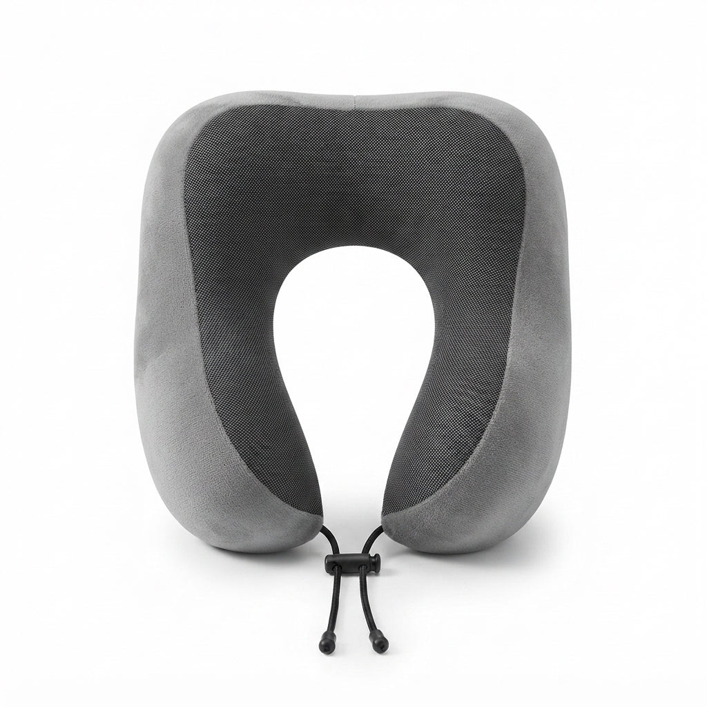 Square Travel Neck Pillow - Grey - Meru Trophy corporate gifting