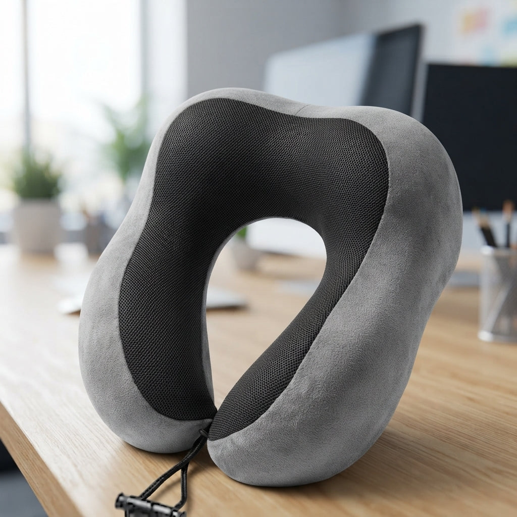 Square Travel Neck Pillow - lifestyle - Meru Trophy corporate gifting