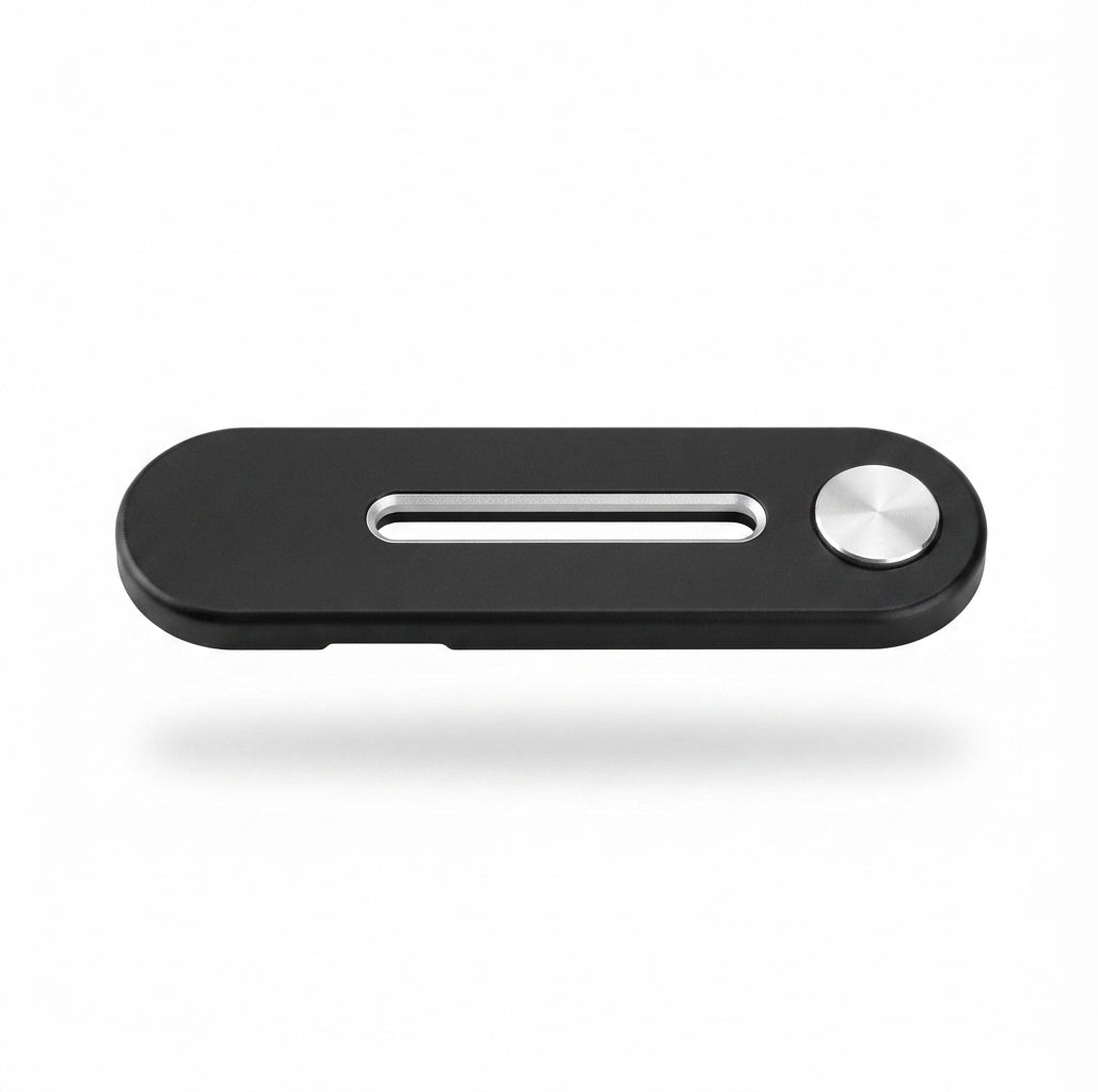 Adhesive Laptop-Side Phone Stand - Black - Meru Trophy corporate gifting