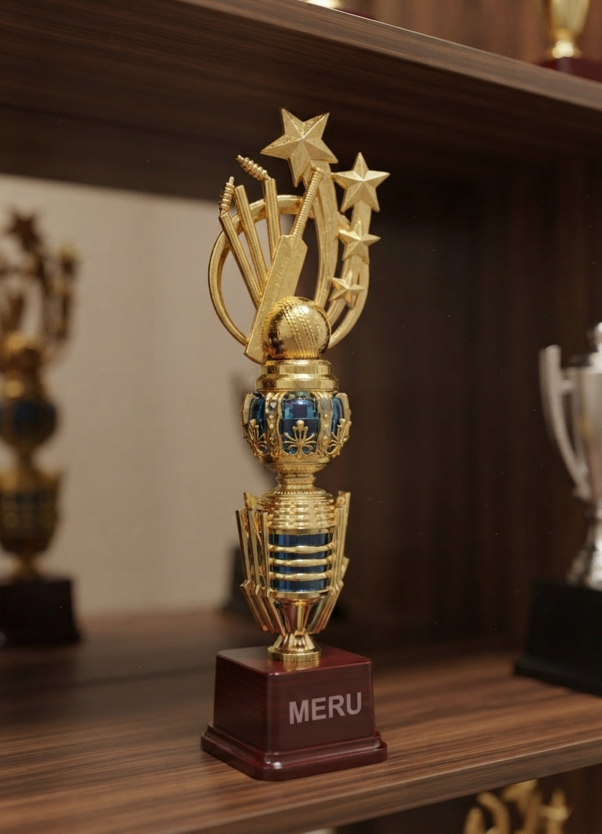 Cricket Trophy Award SP7-157 alternate view - Meru Trophy