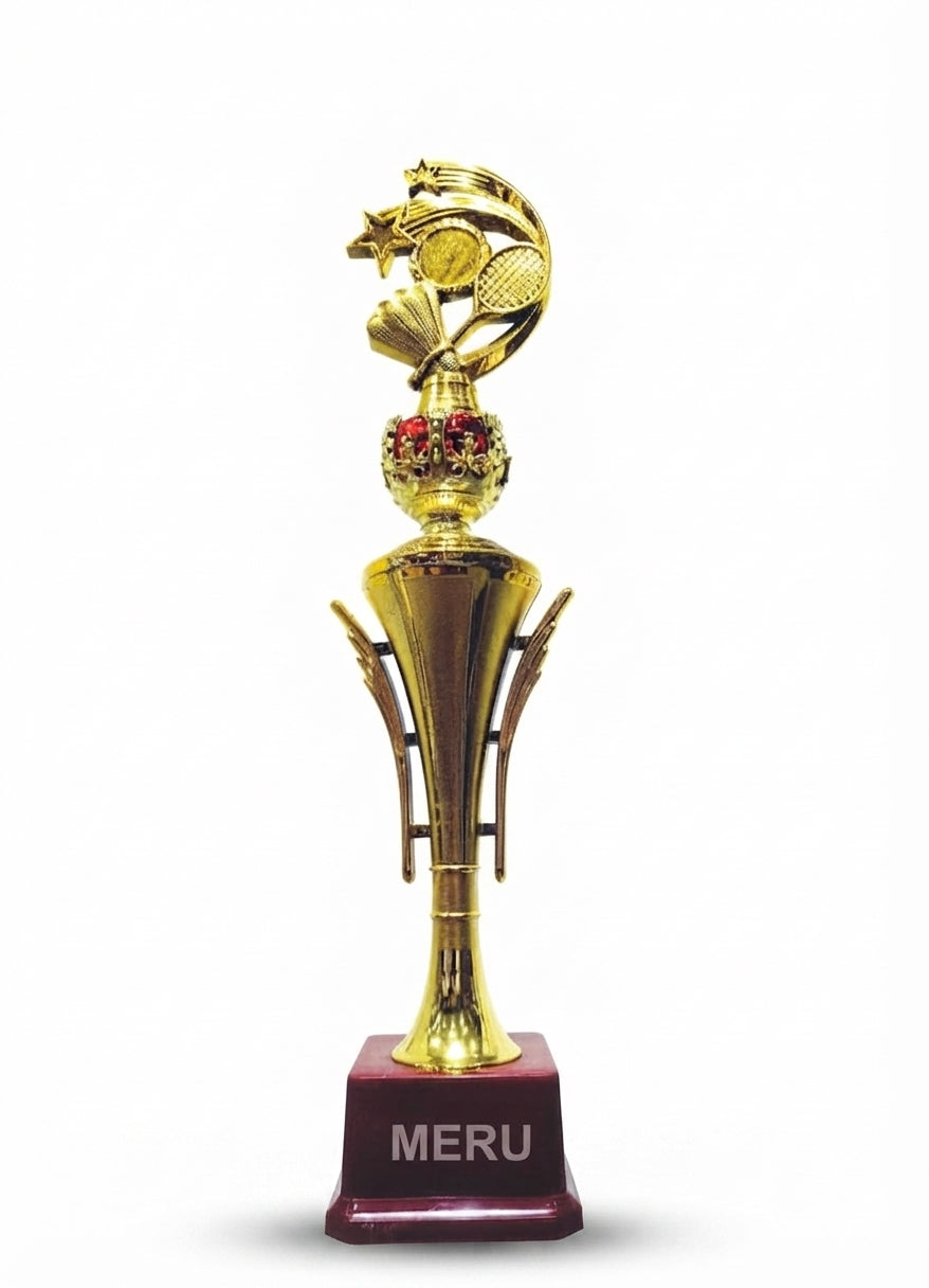Badminton Trophy Gold Star Sports Awards HV715-158 - Meru Trophy