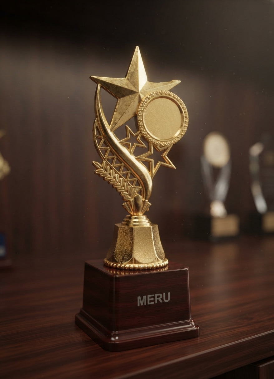 Gold Star Trophy Award - Symbol of Achievement 620 alternate view - Meru Trophy