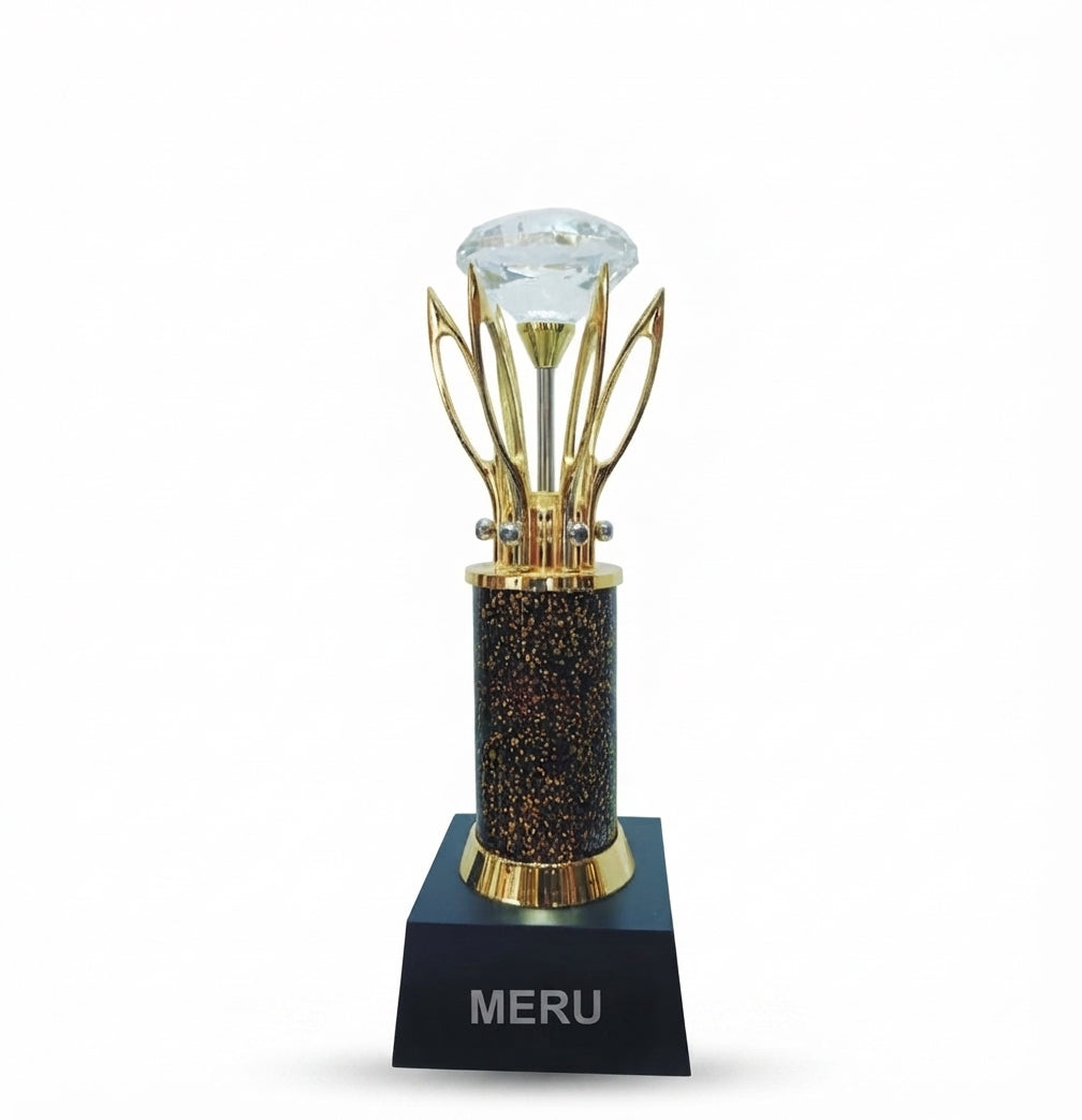 Premium Crystal Diamond Trophy 654 - Meru Trophy