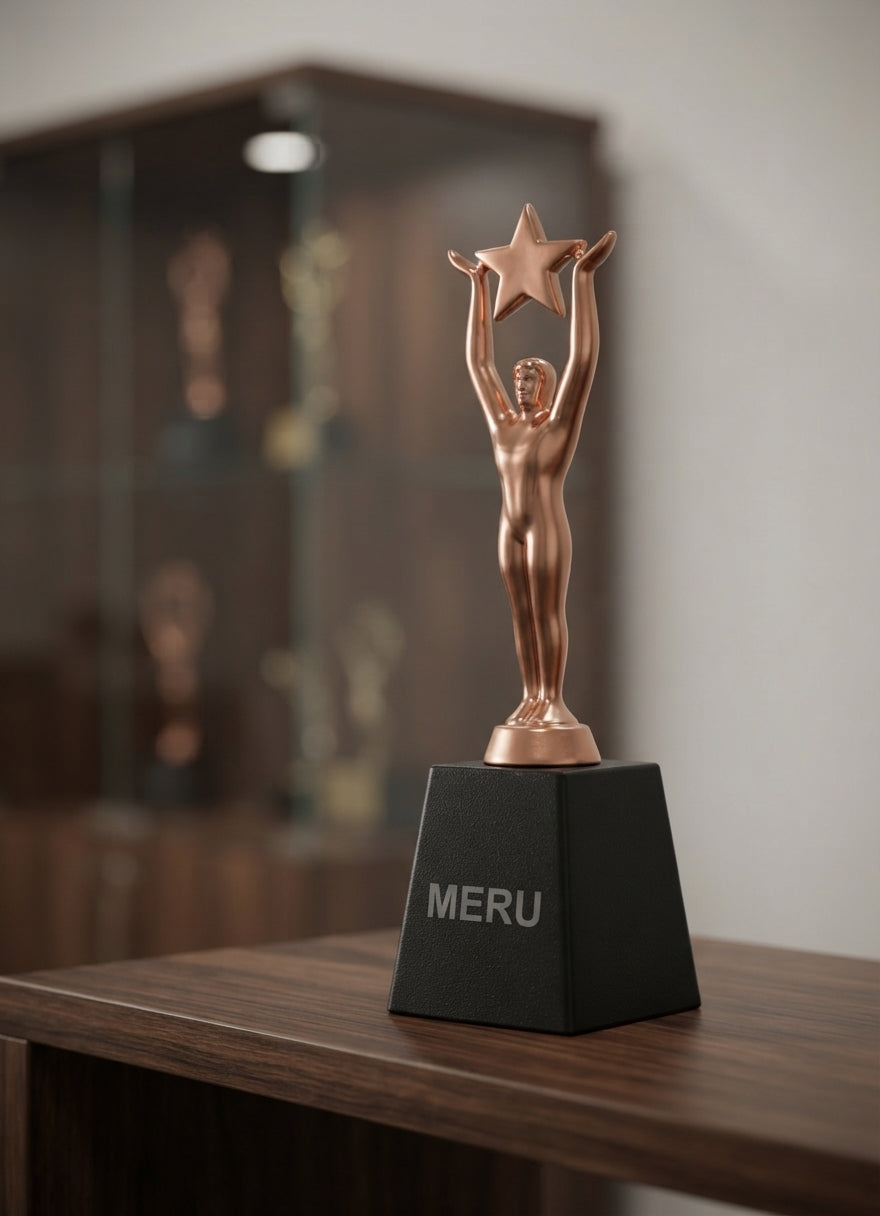 Star Achievement Trophy Corporate Award 119 alternate view - Meru Trophy