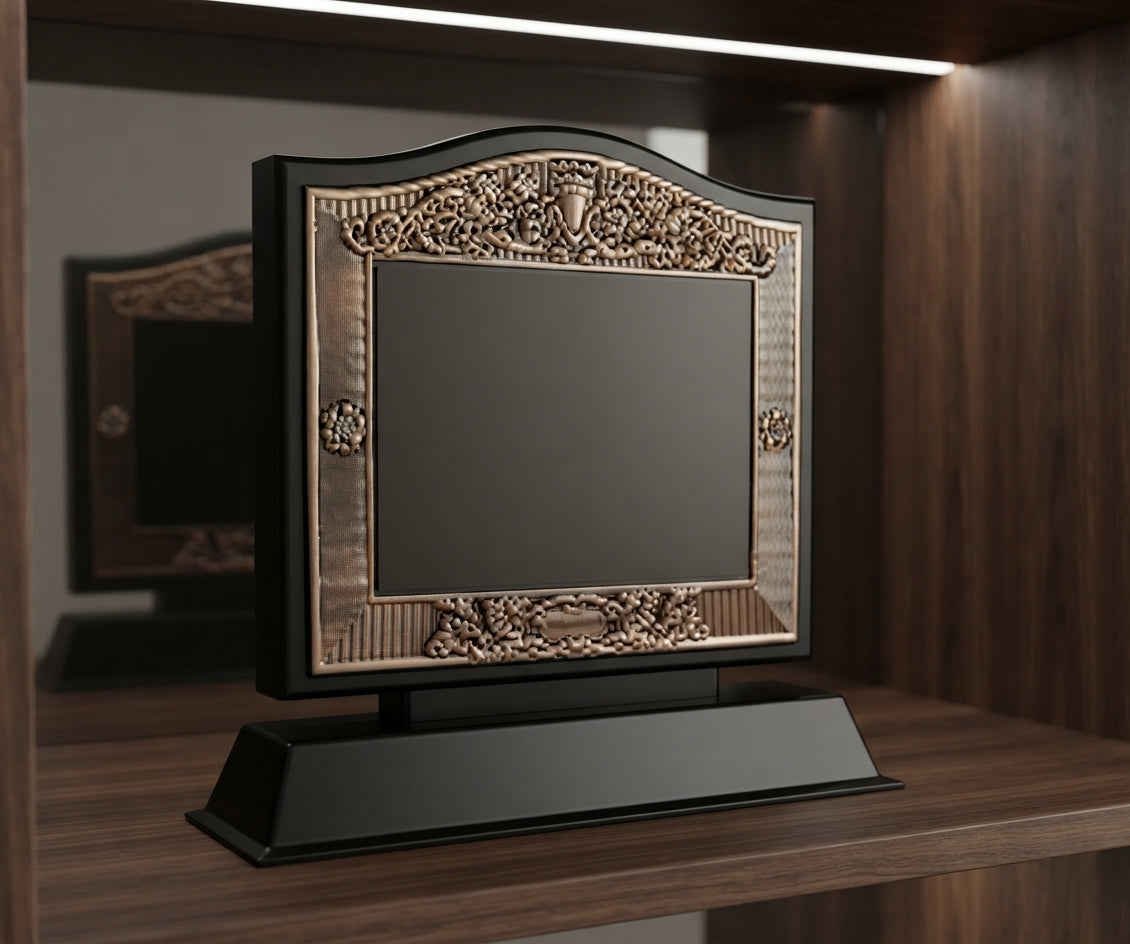 Wooden Trophy Award Recognition - Custom Wooden Mementos 901 SPL alternate view - Meru Trophy