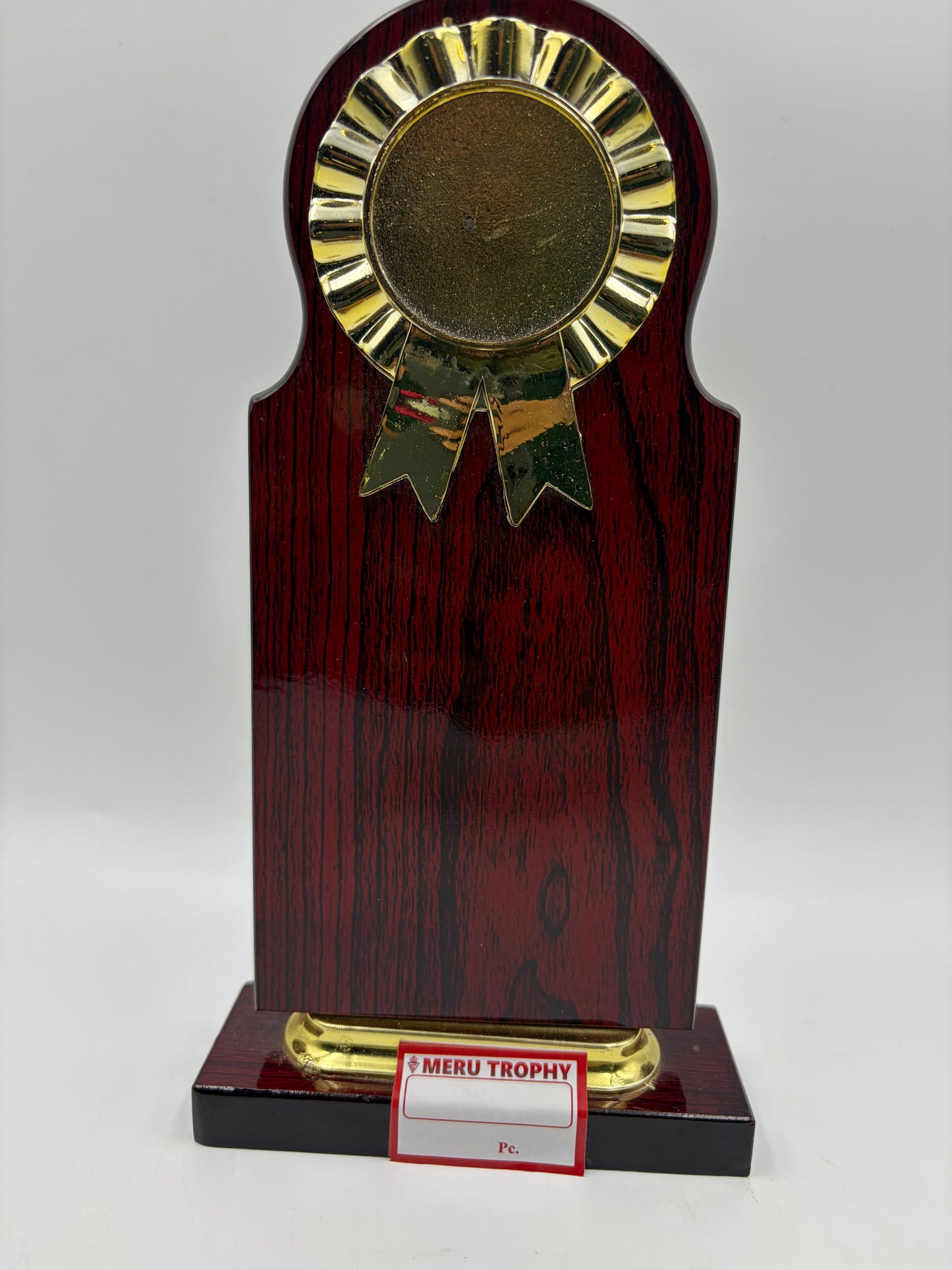 Wooden Memento with Gold Medallion Custom Awards and Trophies CP52