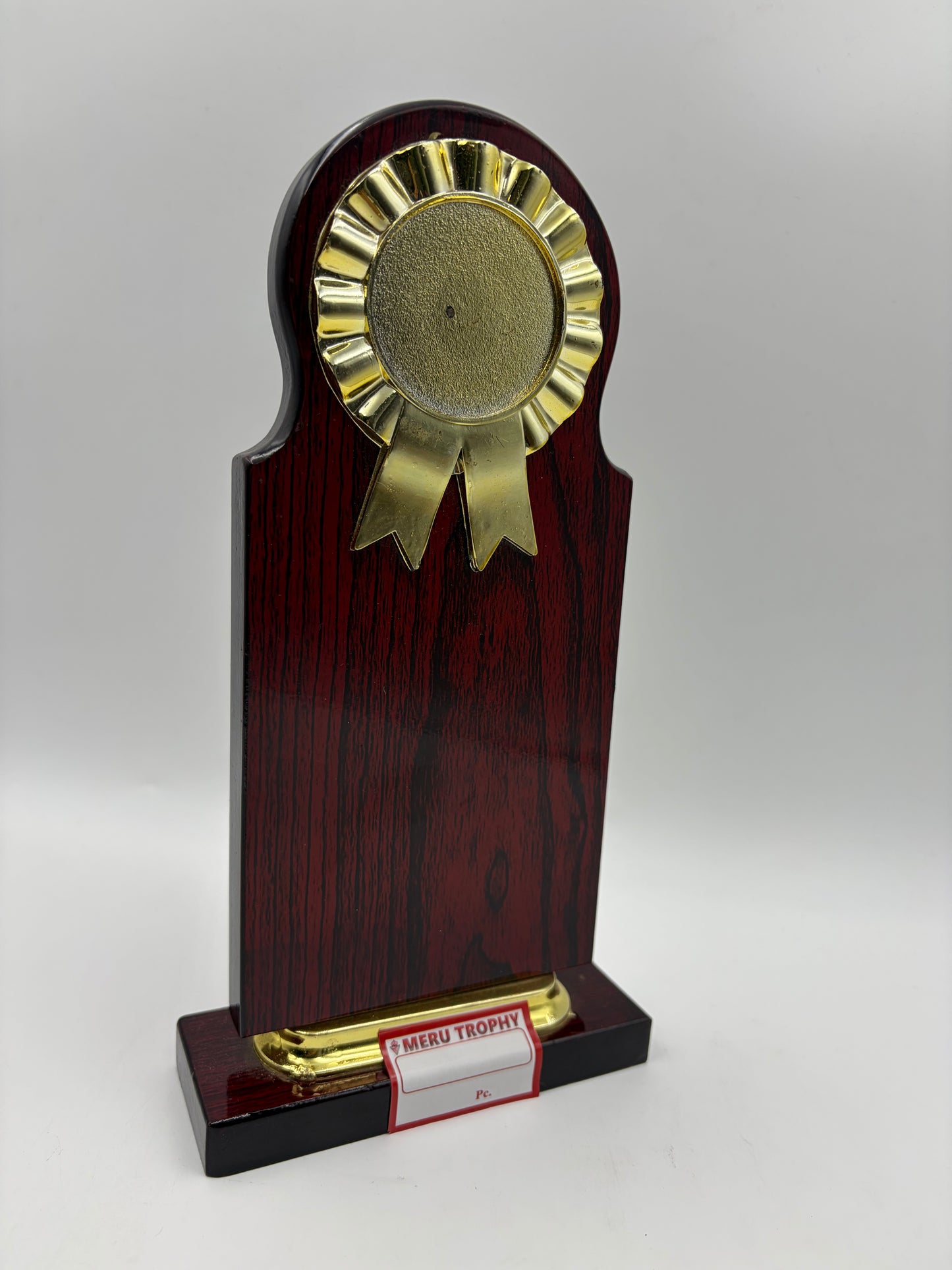 Wooden Memento with Gold Medallion Custom Awards and Trophies CP52