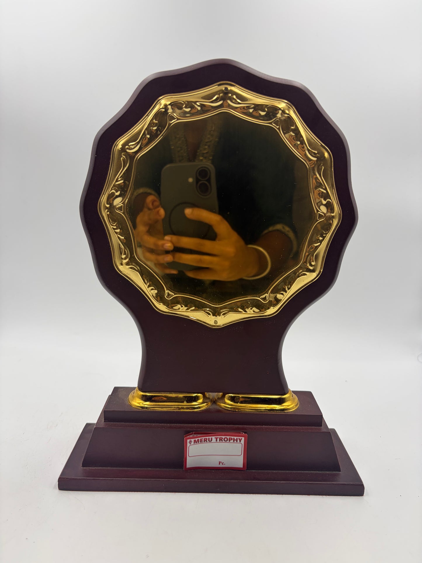 JH 233 A Meru Trophy Custom Decorative Plaque Gold Engraved Trophy jh-233-a