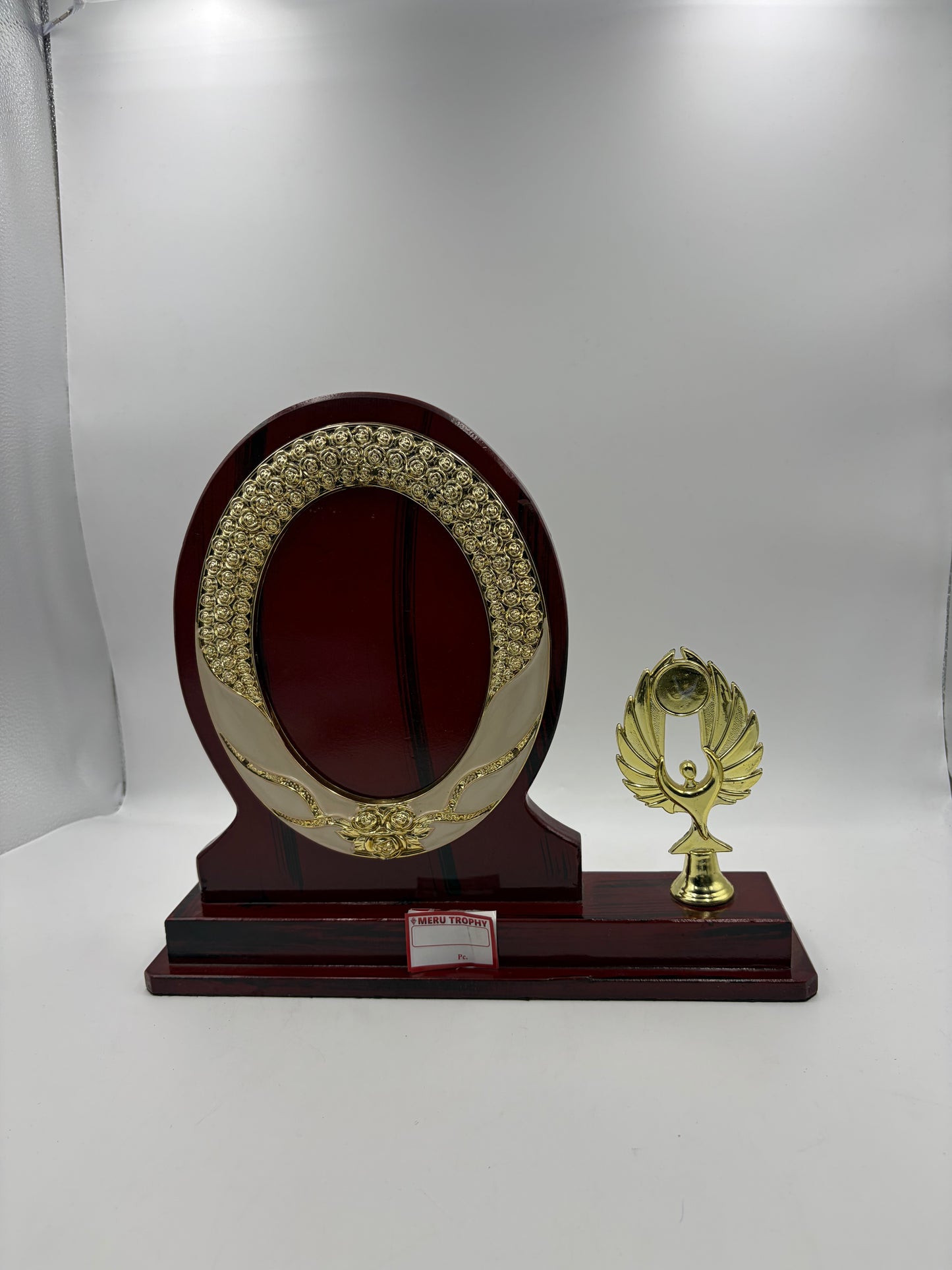 Custom Wooden Trophy Award Memento - Rustic Elegance 3138