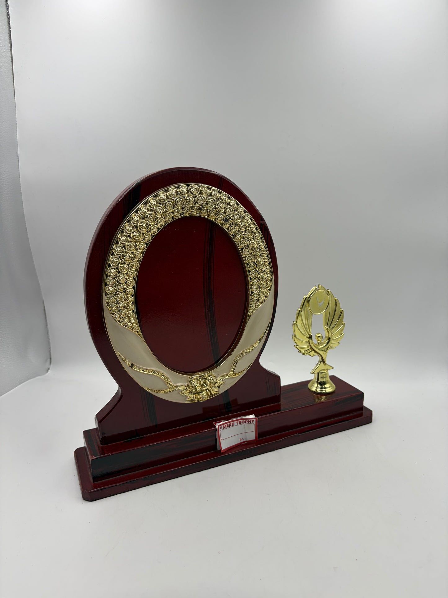 Custom Wooden Trophy Award Memento - Rustic Elegance 3138