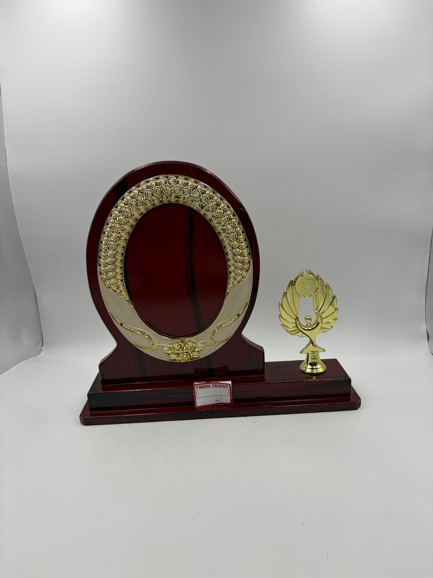 Custom Wooden Trophy Award Memento - Rustic Elegance 3138