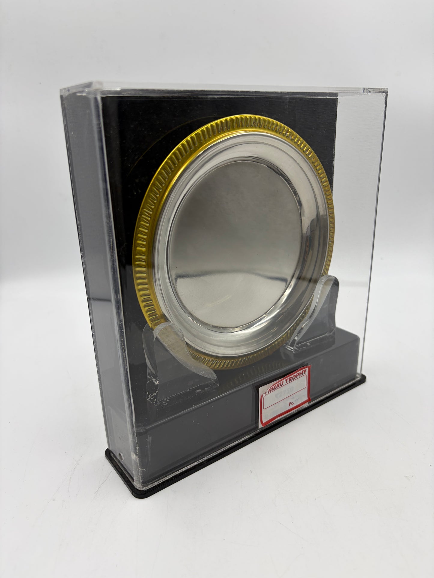 Elegant Silver and Gold Memento Wooden Trophy CP 60