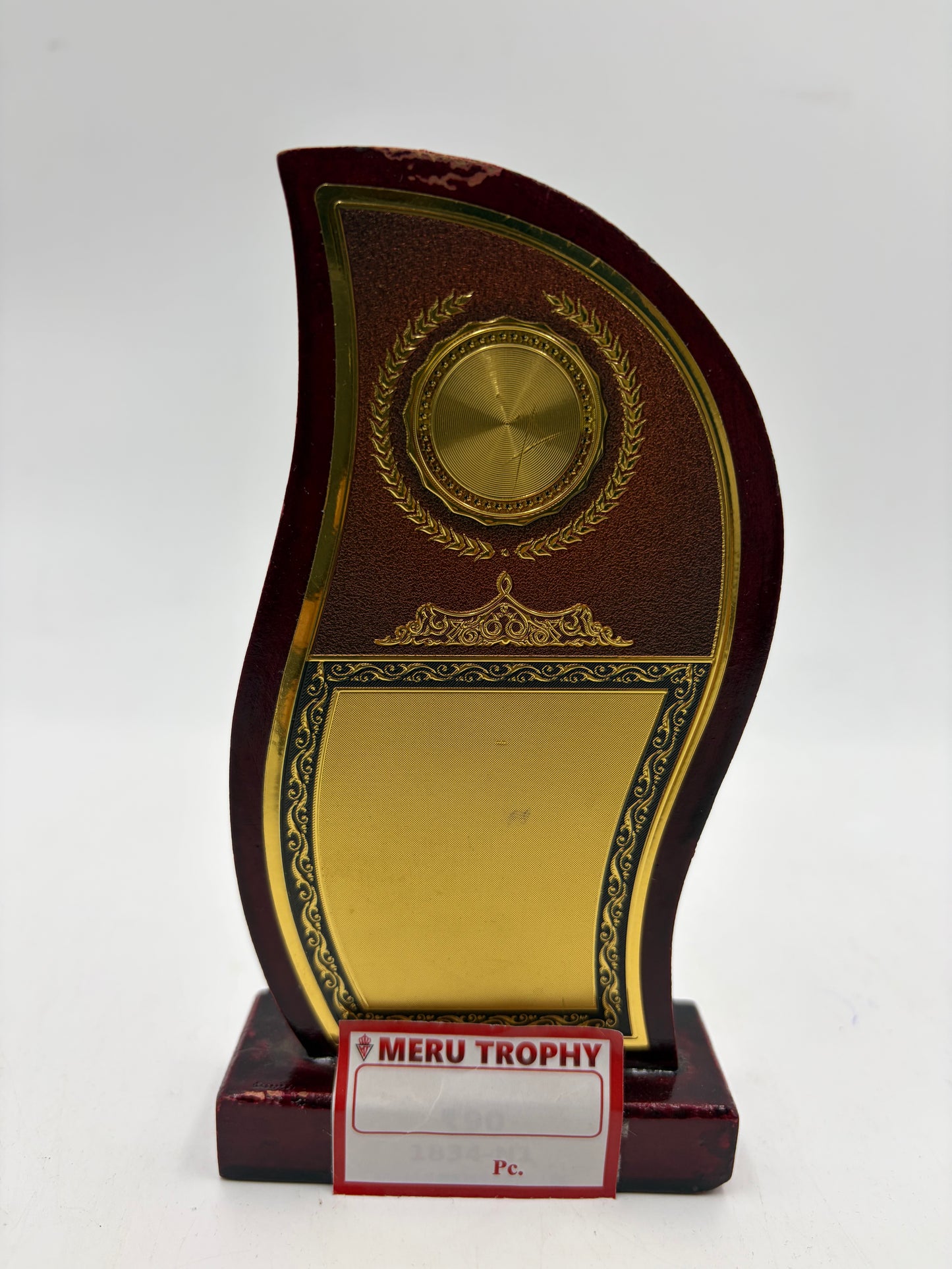 Wooden Memento Recognition Award 1834 - Custom Wooden Trophy