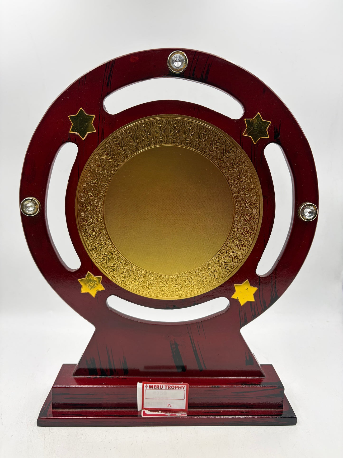 Wooden Memento Award Trophy for Recognition and Awards - Custom Engraved 4020