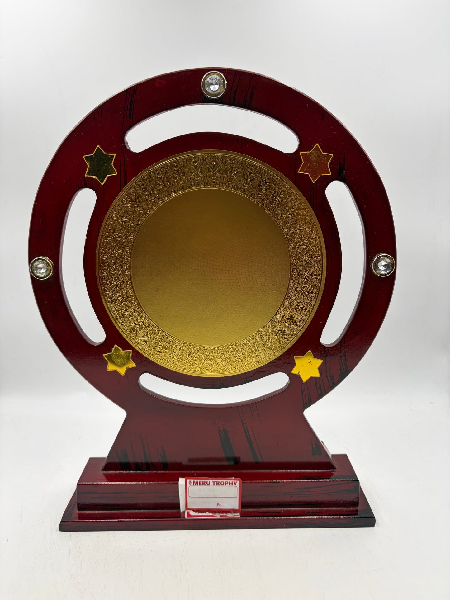Wooden Memento Award Trophy for Recognition and Awards - Custom Engraved 4020