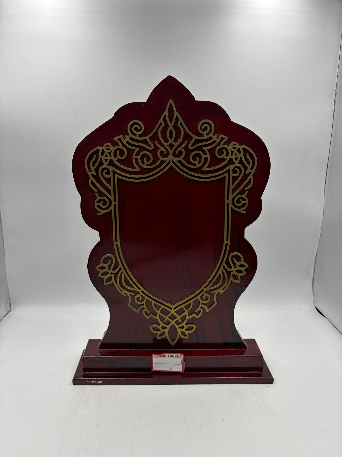 Gold Wooden Memento Recognition Award Trophy - Custom Trophies 4052