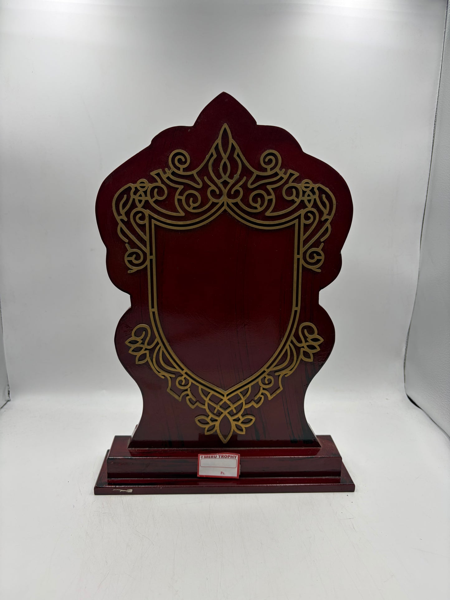 Gold Wooden Memento Recognition Award Trophy - Custom Trophies 4052