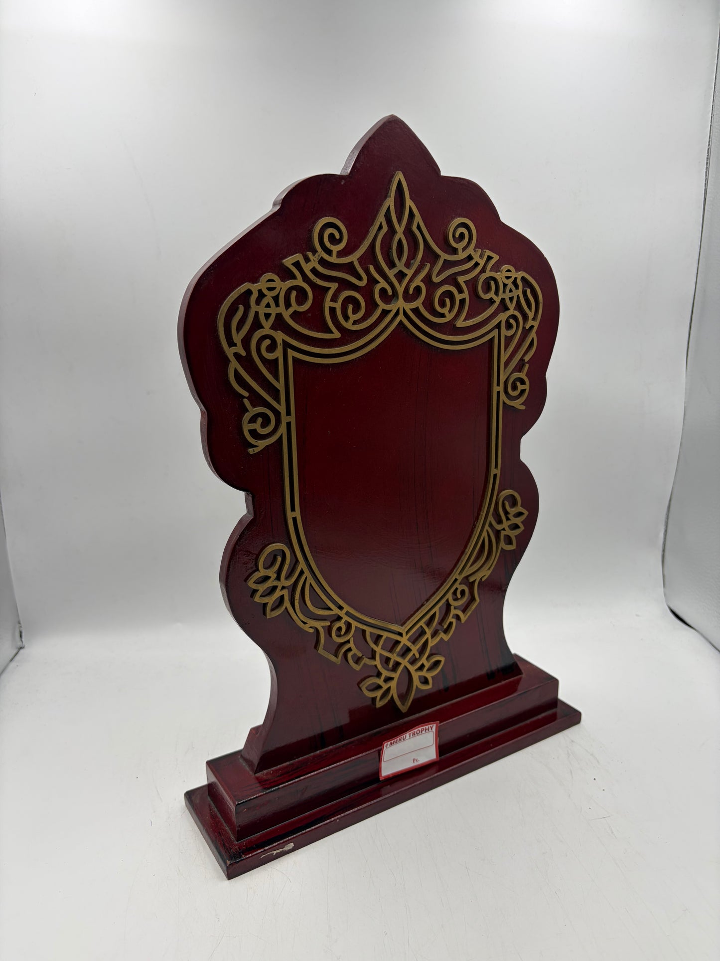 Gold Wooden Memento Recognition Award Trophy - Custom Trophies 4052