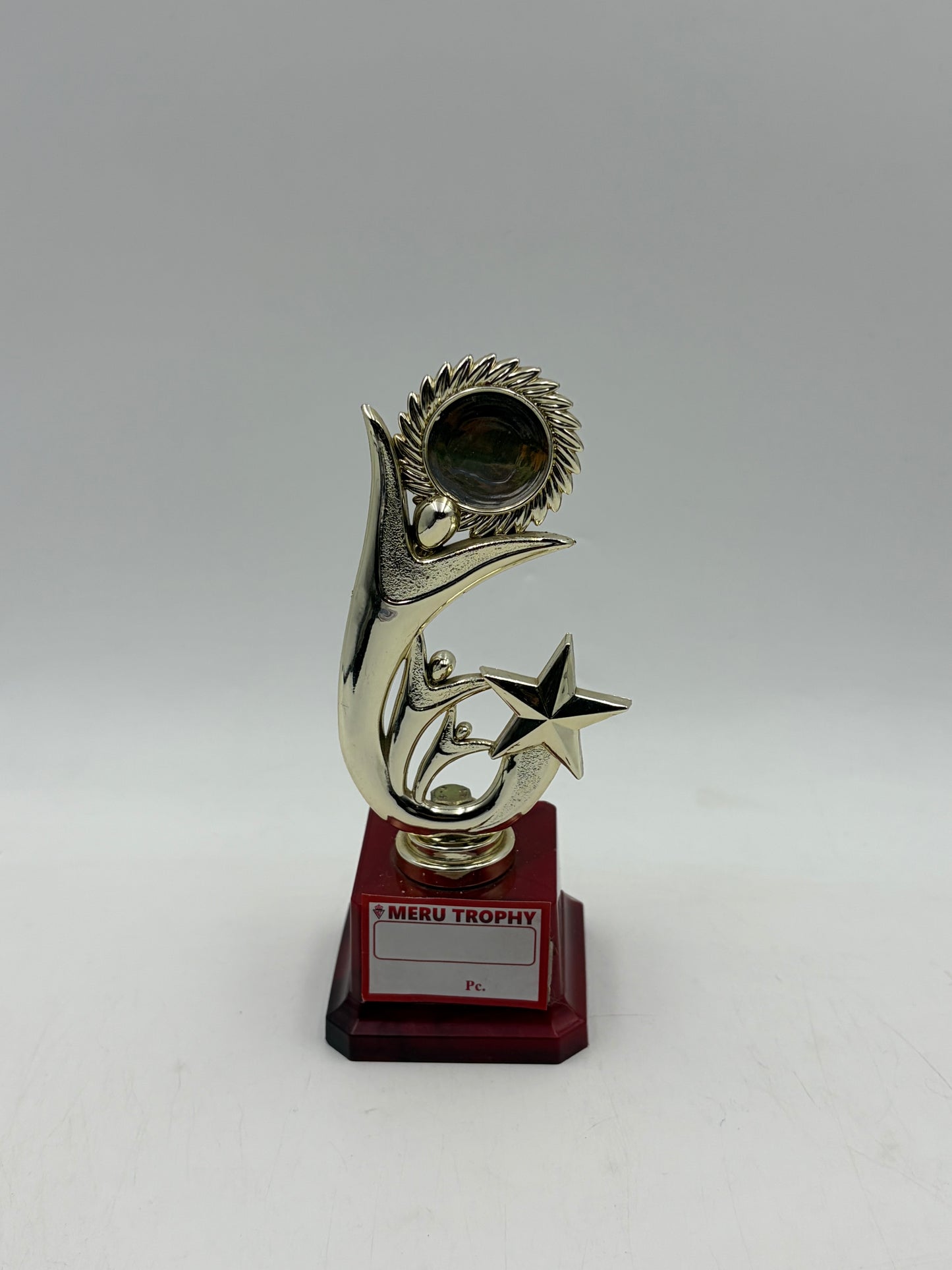 Gold Starburst Trophy Sun Award and Recognition 756