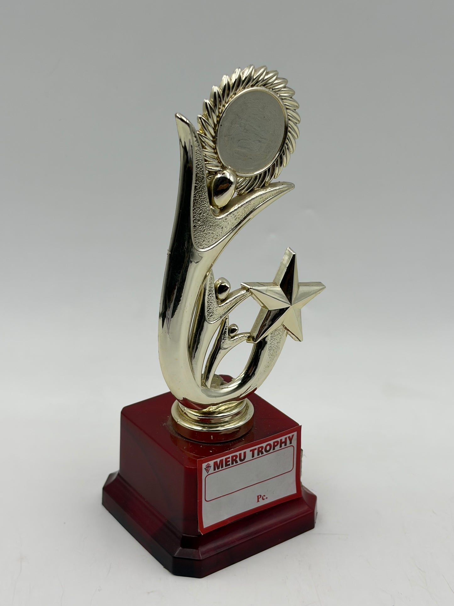 Gold Starburst Trophy Sun Award and Recognition 756