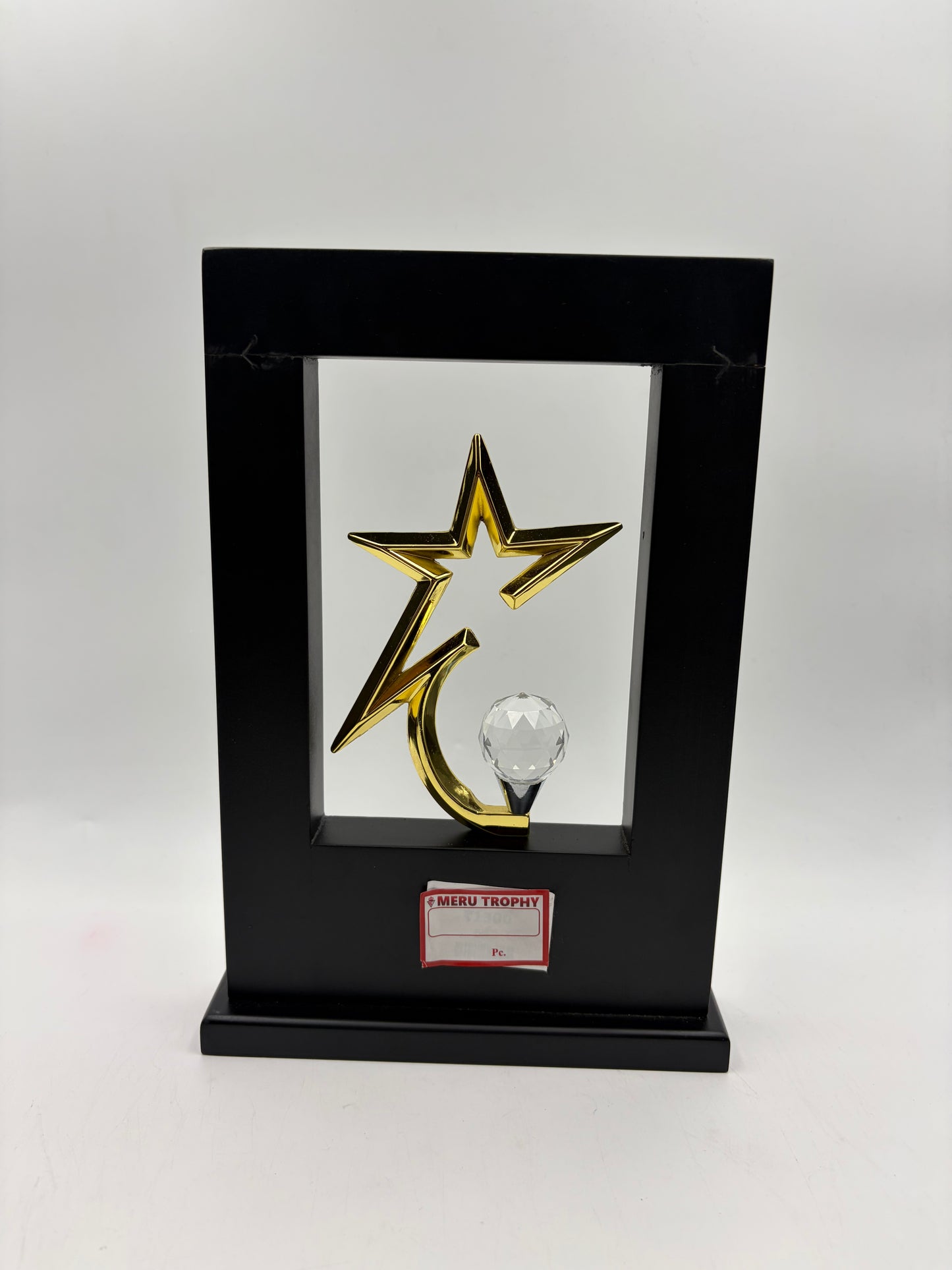 Star & Crescent Acrylic Trophy - Custom Recognition Awards - Corporate Awards 643