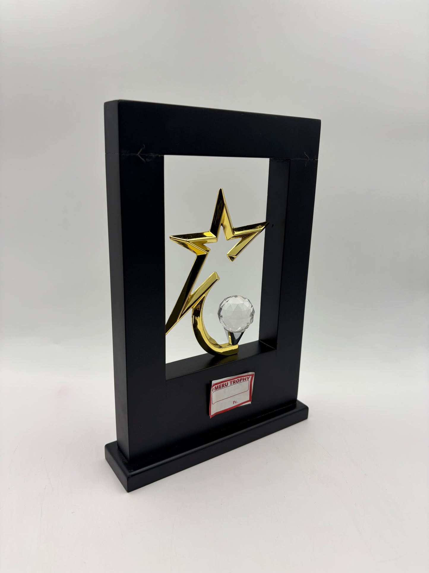 Star & Crescent Acrylic Trophy - Custom Recognition Awards - Corporate Awards 643