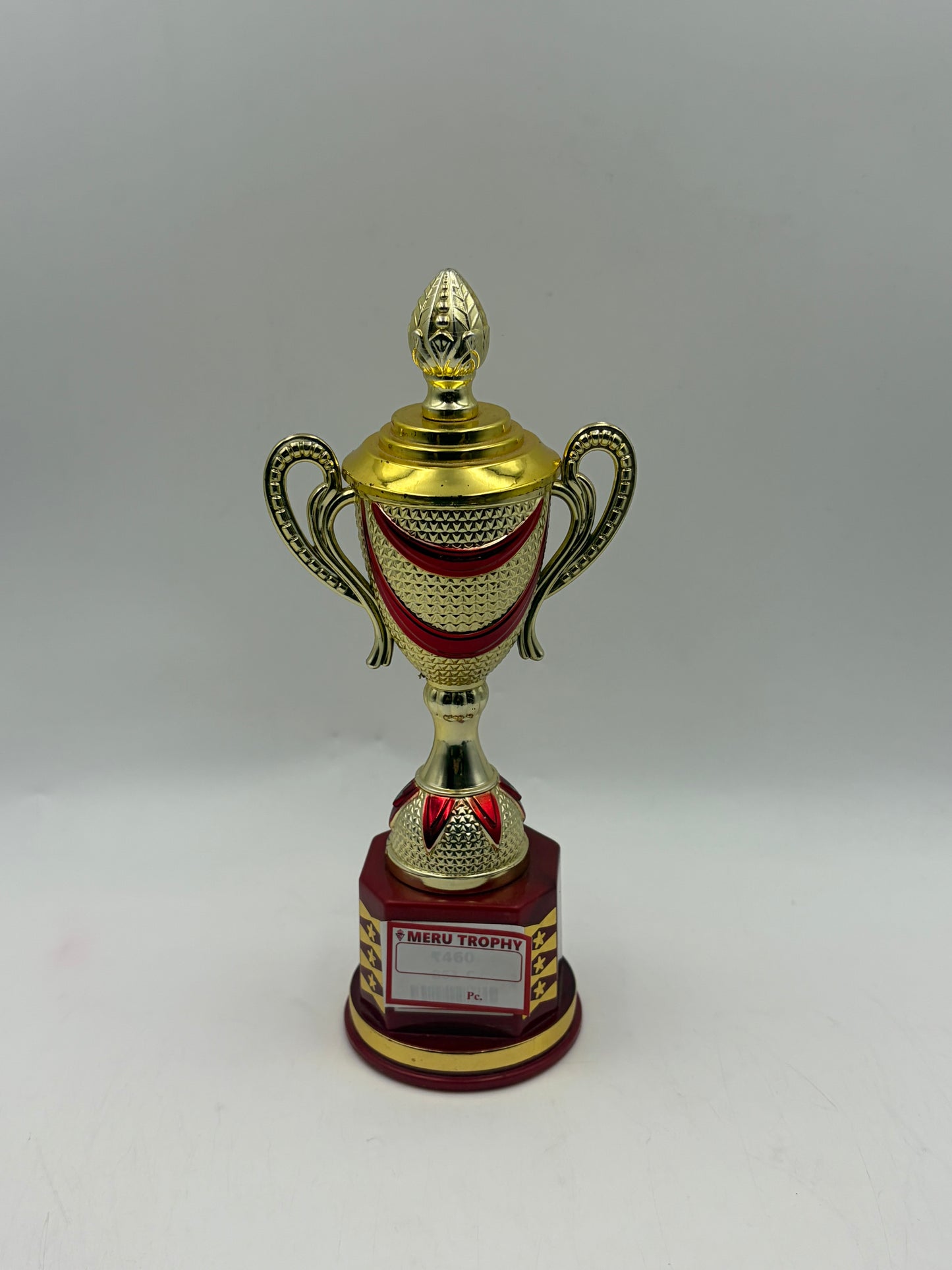 Elegant Gold and Red Cup Trophy 861