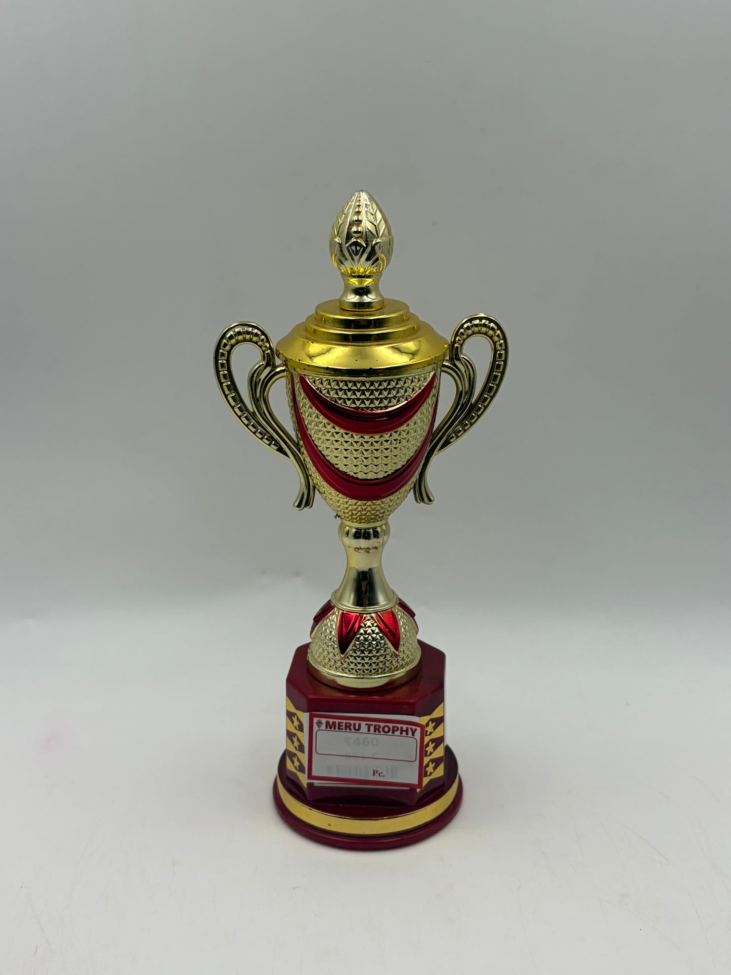 Elegant Gold and Red Cup Trophy 861