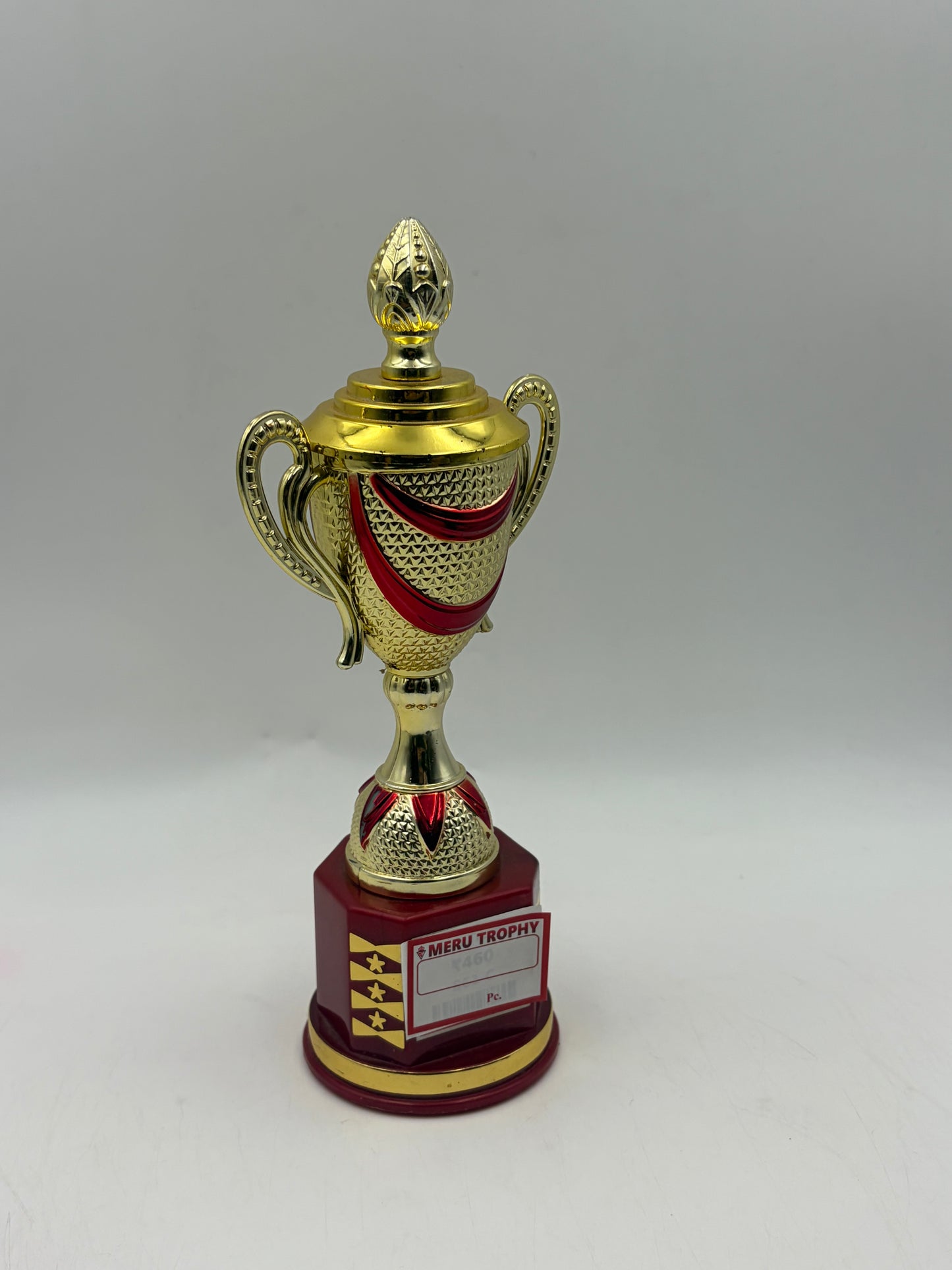 Elegant Gold and Red Cup Trophy 861